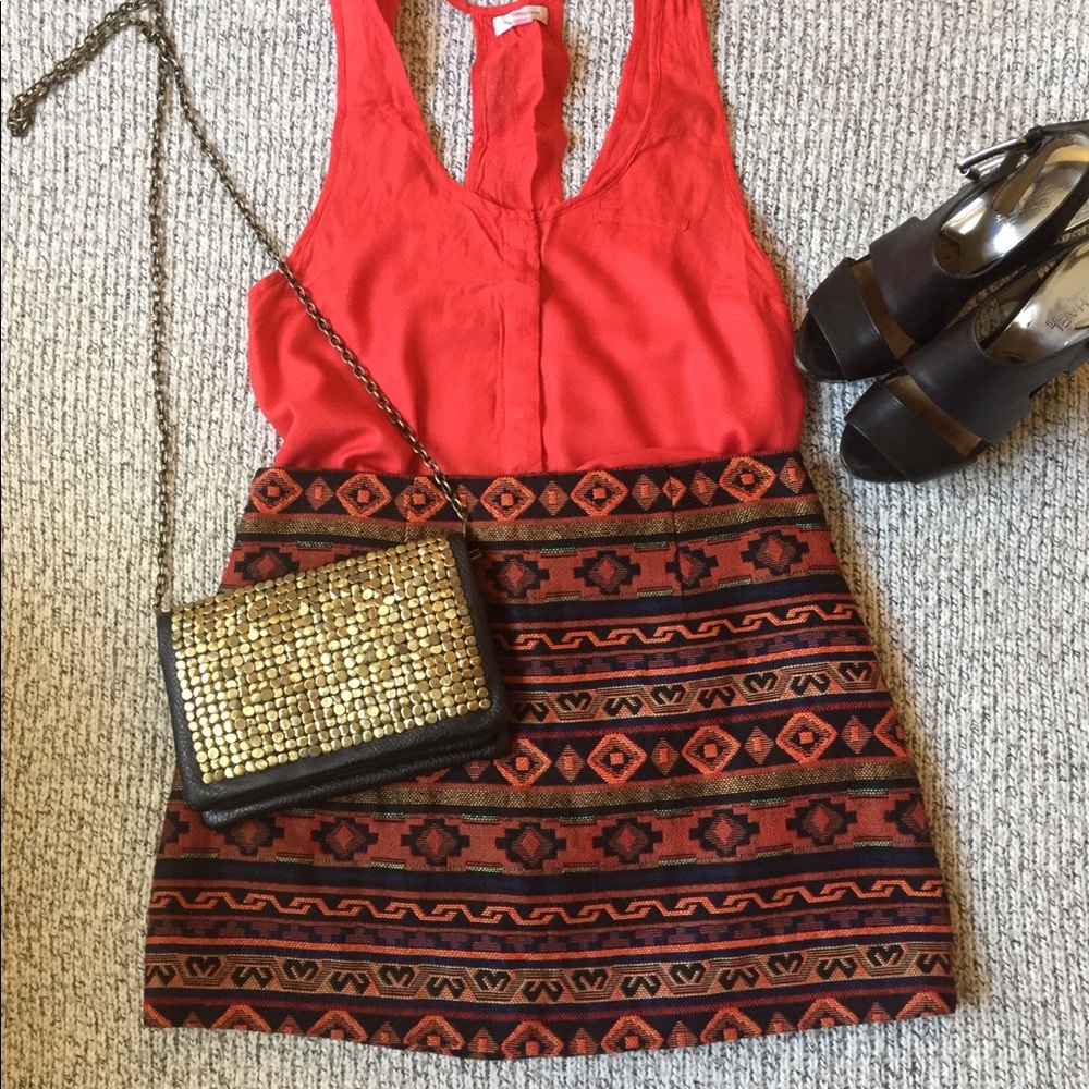 Fun Aztec print skirt
